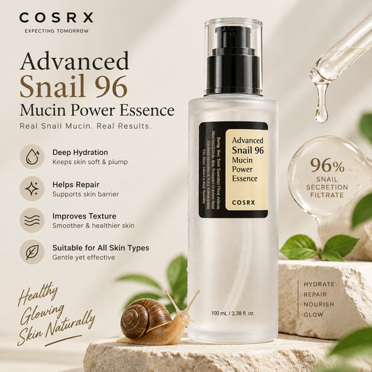 COSRX Advanced Snail 96 Mucin Power Essence 100ml | Hydrating & Repairing Korean Essence