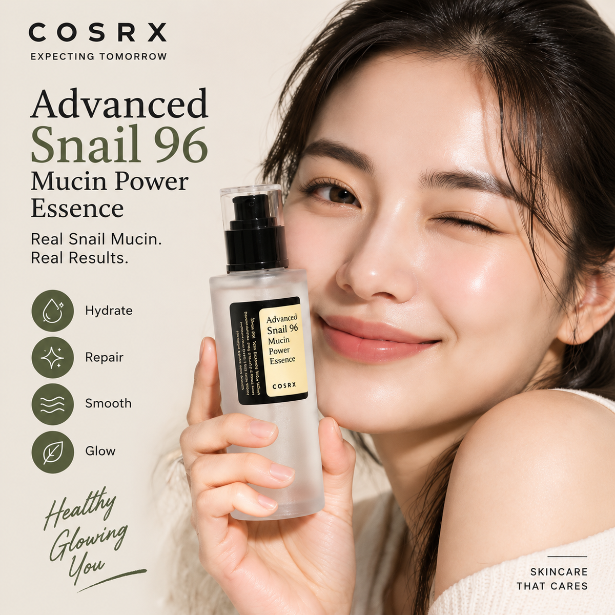 COSRX Advanced Snail 96 Mucin Power Essence 100ml | Hydrating & Repairing Korean Essence