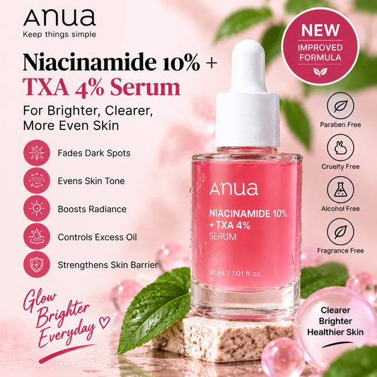 Anua Niacinamide 10% + TXA 4% Serum 30ml | Brightening & Dark Spot Correcting Korean Serum