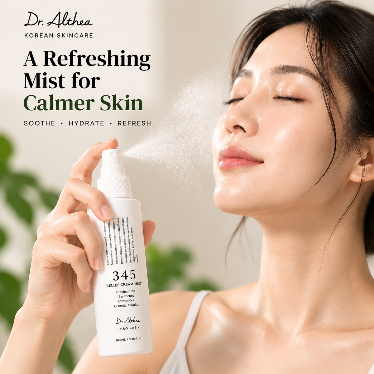 Dr. Althea 345 Relief Cream Mist 50ml | Soothing & Barrier Repair Korean Moisturizer