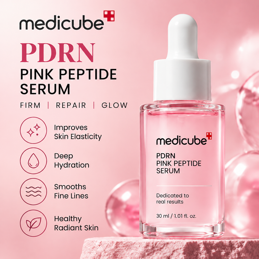 Medicube PDRN Pink Peptide Serum 30ml | Firming, Repair & Glass Skin Glow Serum