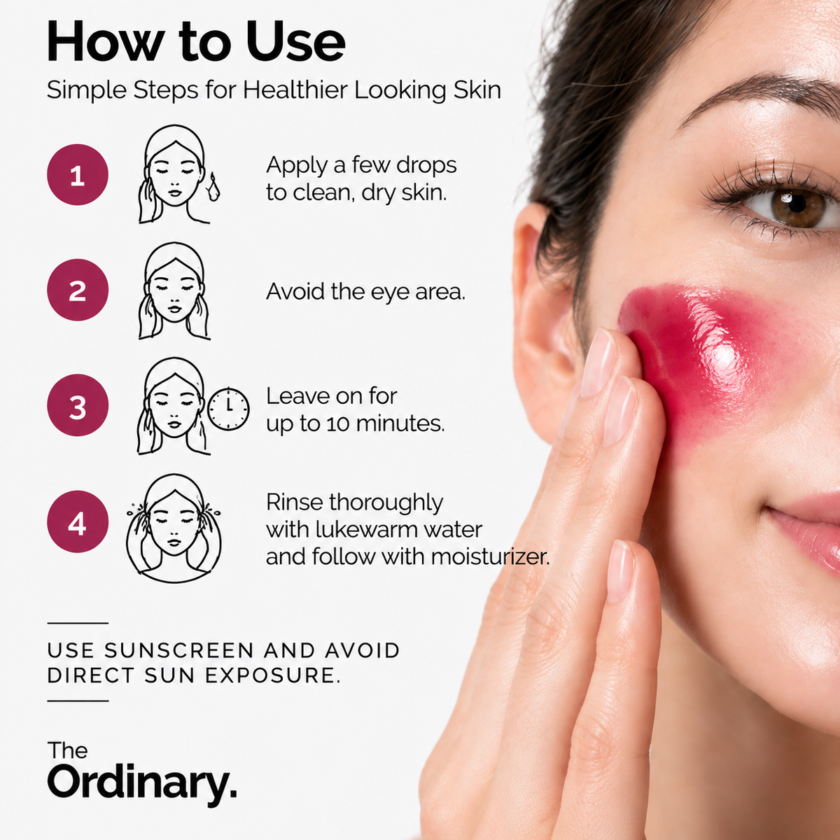 The Ordinary AHA 30% + BHA 2% Peeling Solution 30ml | Exfoliating & Skin Texture Refining Face Peel