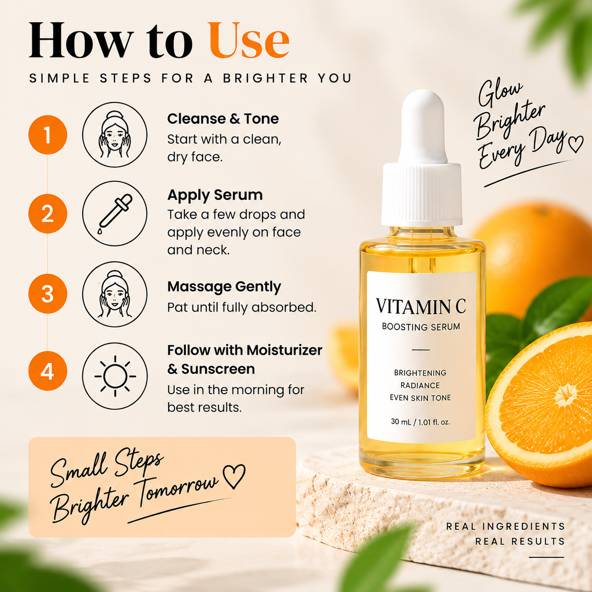 Vitamin C Boosting Serum 30ml | Brightening & Glow Enhancing Korean Face Serum
